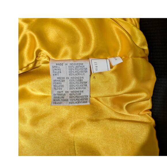 Carl Banks III Green Bay Packers Black Leather Zip Up Bomber Style Jacket Size M - Picture 4 of 7